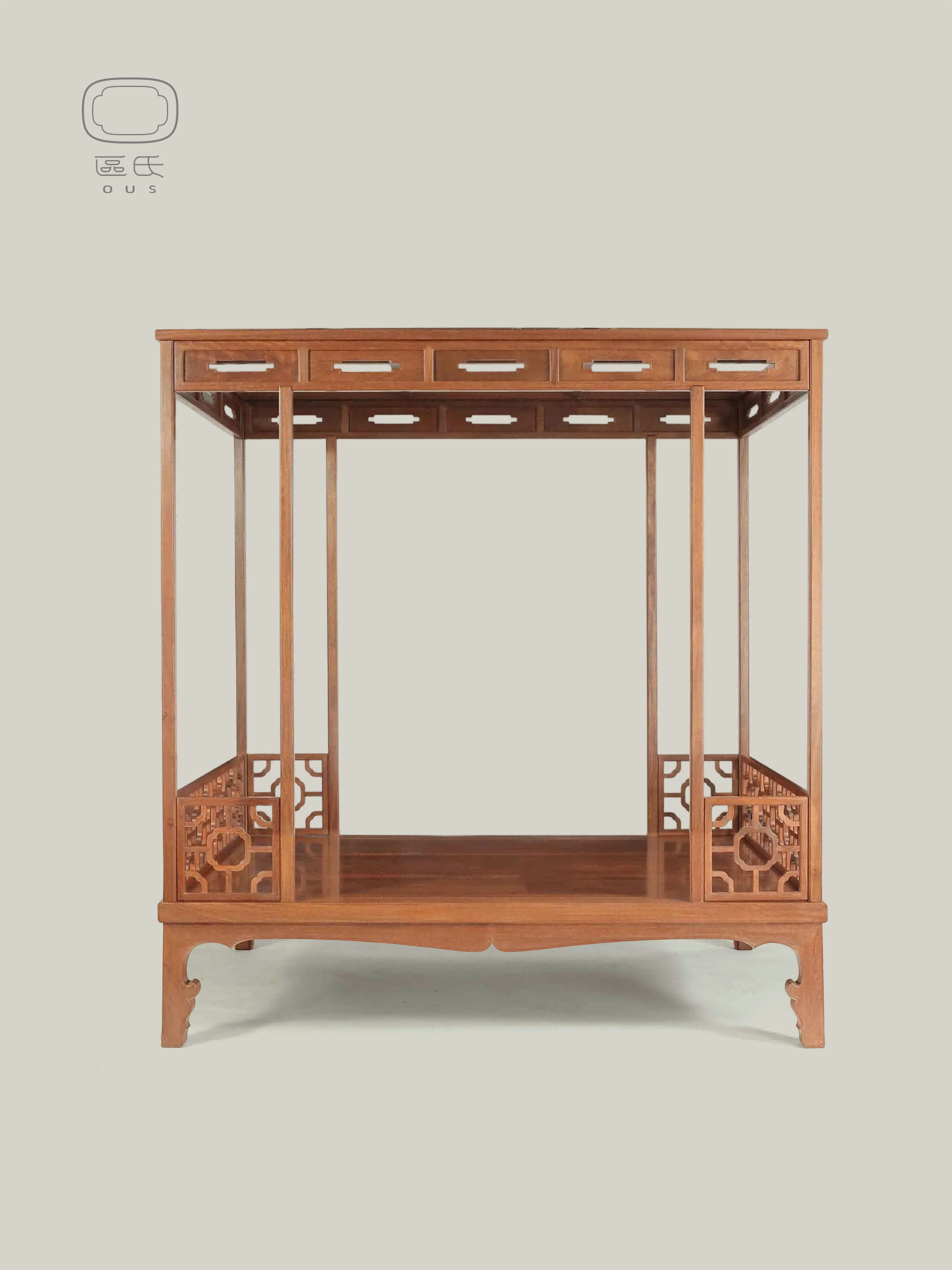 雙門十字絳環(huán)架子床