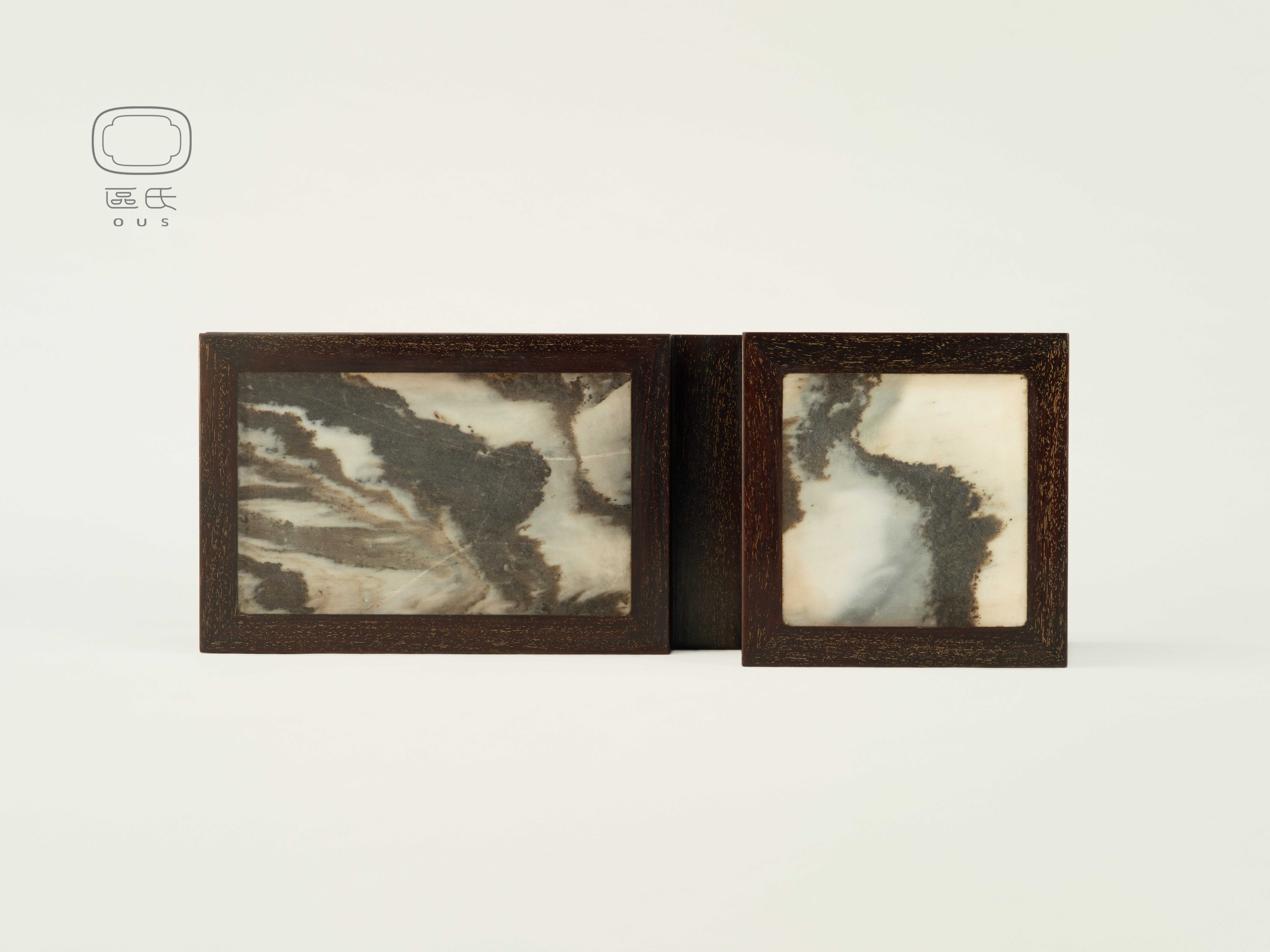 鑲大理石疊落式小幾