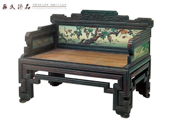 清中期 紫檀漆心百寶嵌寶座(區(qū)氏臻品)